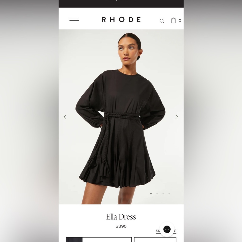 Black Rhode Ella Dress - size S